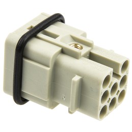 1 pcs - Han D Series Connector Insert, Male, 8 Way, 10A, 250 V