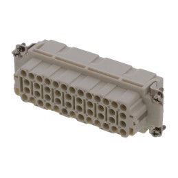 1 pcs - Molex Heavy Duty Power Connector Module, 16A, Female, 93601 Series, 46 Contacts