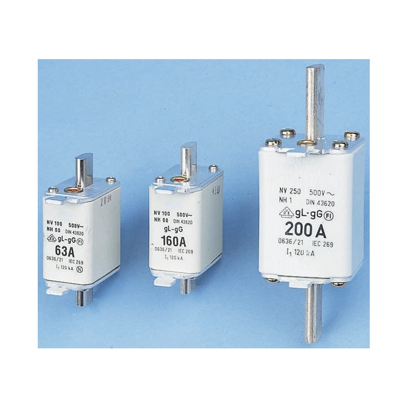 3 pcs - SIBA 32A NH Fuse, NH000, 500V ac
