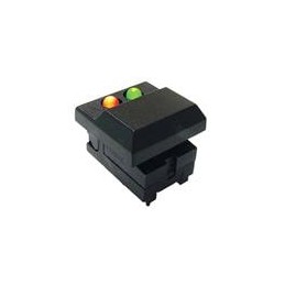 1 pcs : 5511MBLKREDGRN - Pushbutton Switches PUSHBUTTON, 300mA 12VDC, SPDT On-(On), Through Hole PC Pin