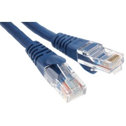 1 pcs - RS PRO Cat5e Male RJ45 to Male RJ45 Ethernet Cable, U/UTP, Blue LSZH Sheath, 0.5m