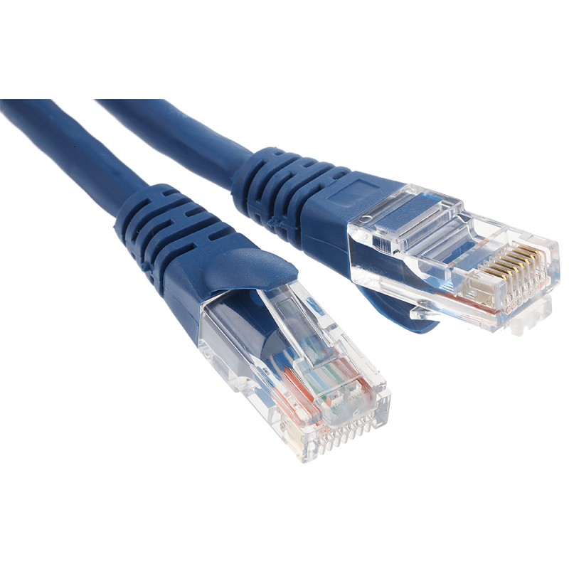 1 pcs - RS PRO Cat5e Male RJ45 to Male RJ45 Ethernet Cable, U/UTP, Blue LSZH Sheath, 0.5m