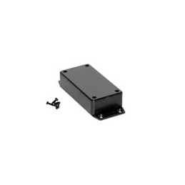1 pcs : 1591AF2SBK - Enclosures, Boxes & Cases ABS w/Bottom Flange 3.9x2x0.8' Black