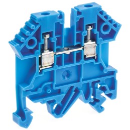 10 pcs - RS PRO Blue DIN Rail Terminal Block, 0.2 - 2.5mm², Screw Termination