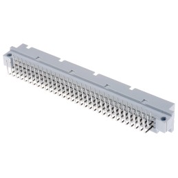 1 pcs - RS PRO 96 Way 2.54mm Pitch, Type C Class C2, 3 Row, Right Angle DIN 41612 Connector, Plug