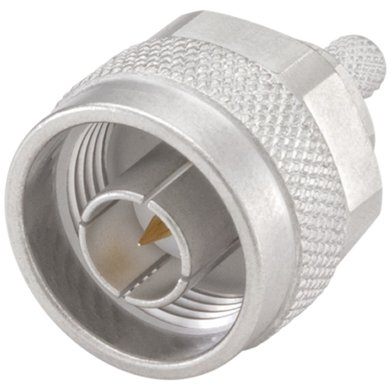 1 pcs - Rosenberger, Plug Cable Mount N Connector, 50Ω, Crimp Termination, Straight Body