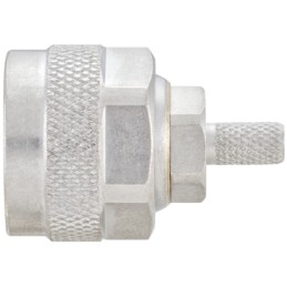 1 pcs - Rosenberger, Plug Cable Mount N Connector, 50Ω, Crimp Termination, Straight Body