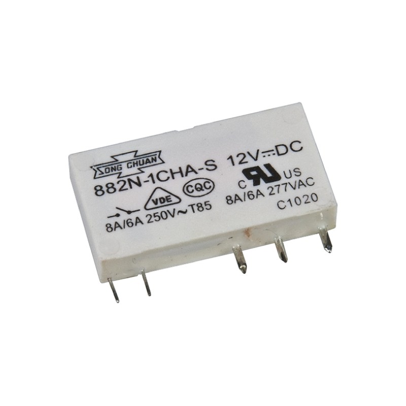 1 pcs - Wieland DIN Rail Power Relay, 12V dc Coil, 6A Switching Current, SPDT