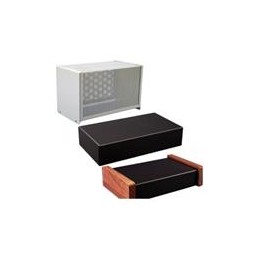 1 pcs : 1431-10 - Enclosures, Boxes & Cases Bottom Plate 8 x 4' 20AWG Steel Grey