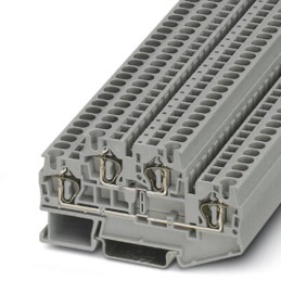 1 pcs - Phoenix Contact STTB 4 Series Grey Double Level Terminal Block, 0.08 - 6mm²