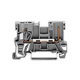 10 pcs - Wago 769 Series Grey Carrier Terminal Block, 4mm², Single-Level, Cage Clamp Termination