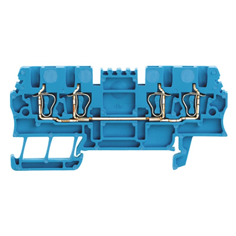 10 pcs - Weidmuller Robotics Series Blue Feed Through Terminal Block, 1.5mm², Single-Level, Clamp Termination