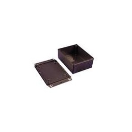 1 pcs : 1591XXGSFLBK - Enclosures, Boxes & Cases ABS w/Flanged Lid 4.8x3.7x1.4' Black