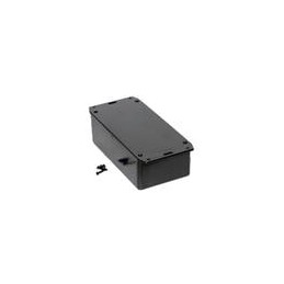 1 pcs : 1591DSFLBK - Enclosures, Boxes & Cases ABS w/Flanged Lid 5.9x3.2x1.8' Black