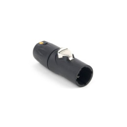1 pcs - Amphenol Audio, HPT IP65 Black Cable Mount 3P Power Connector Plug, Rated At 16A, 250 V No
