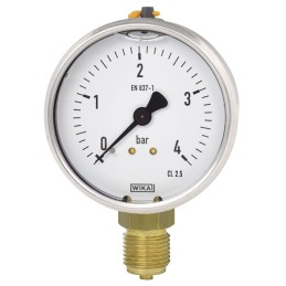 1 pcs - WIKA G 1/8 Analogue Pressure Gauge 6bar Bottom Entry, 13179722, 0bar min.