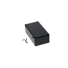 1 pcs : 1591DSBK - Enclosures, Boxes & Cases ABS, Economical Type 5.9x3.2x1.8' Black