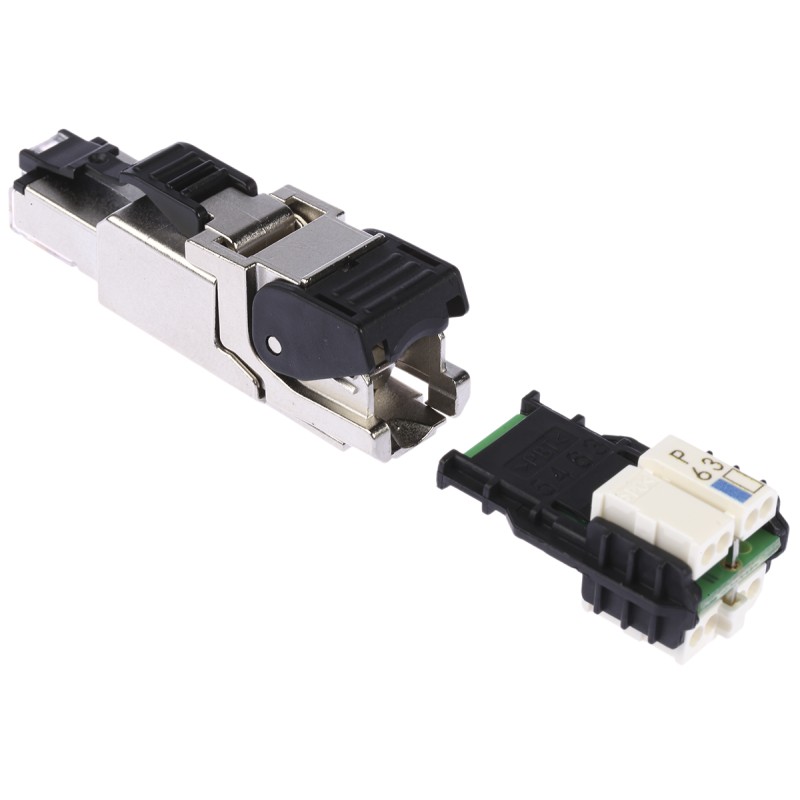 10 pcs - Telegartner MFP8 Series Male RJ45 Connector, Cable Mount, Cat6a