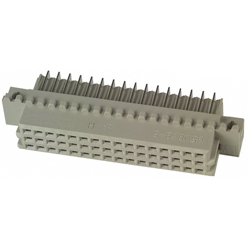 1 pcs - TE Connectivity Eurocard 48 Way 2.54mm Pitch, Type R Class C2, 3 Row, Right Angle DIN 41612 Connector, Socket