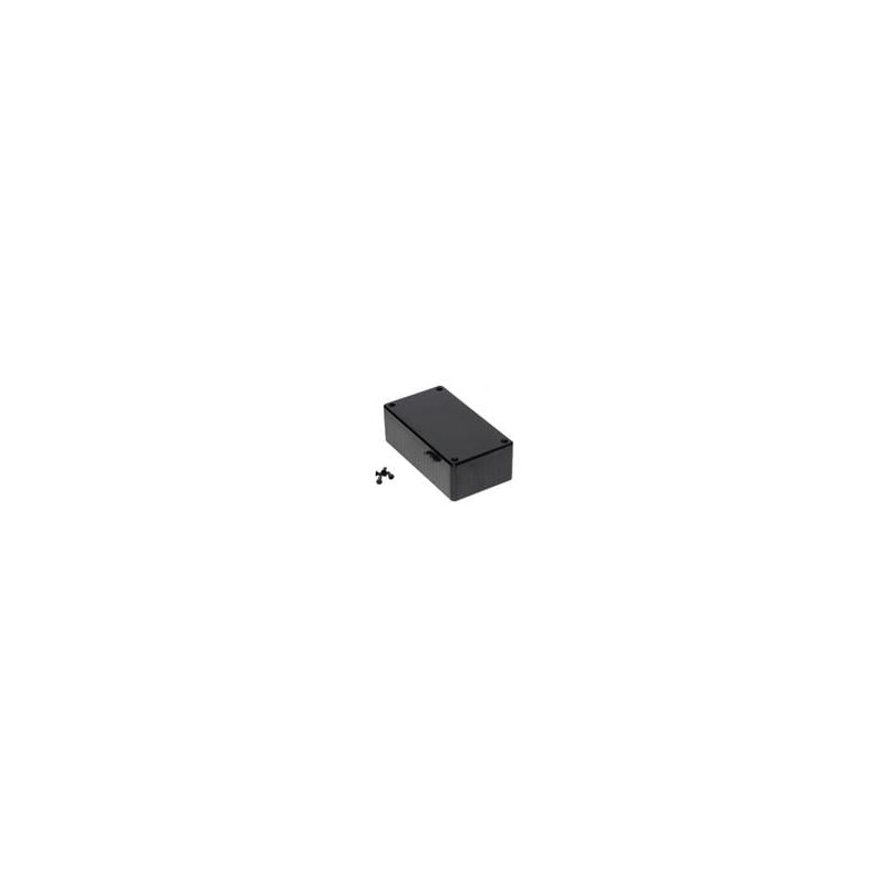 1 pcs : 1591CBK - Enclosures, Boxes & Cases Flame Retardant ABS 1.4x2.6x4.7' Black