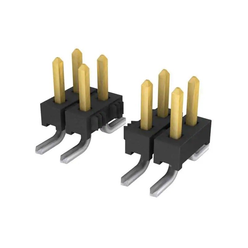 10 pcs - Samtec TMM Series Vertical Surface Mount Pin Header, 3 Contact(s), 2.0mm Pitch, 1 Row(s), Unshrouded