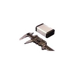 1 pcs : 1455D602 - Enclosures, Boxes & Cases 2.4x1.8x.99'Extruded w/PlasticEnds Clear