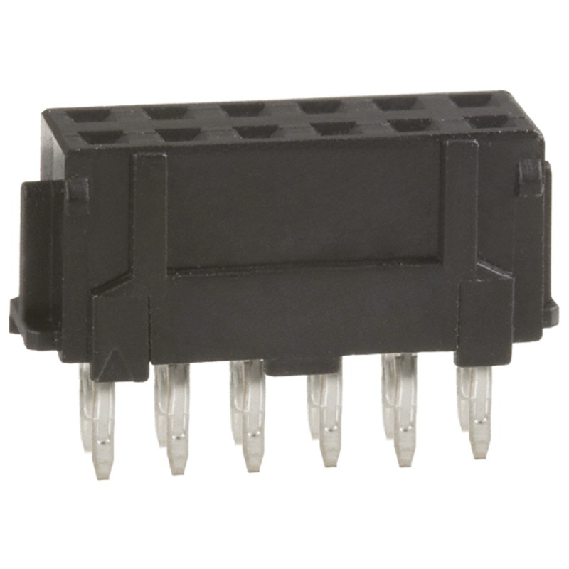 10 pcs - Hirose DF11 Series Straight Through Hole Mount PCB Socket, 12-Contact, 2-Row, 2.0mm Pitch, Solder Termination