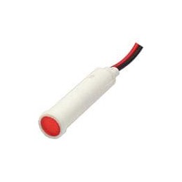 1 pcs : FL1P-8QW-1-R12V - LED Panel Mount Indicators LED RED 8MM SNAP 12VAC/DC