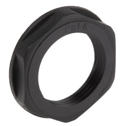 5 pcs - Lapp Black Fibreglass PA Cable Gland Locknut, PG16 Thread, IP68