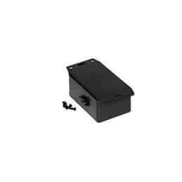 1 pcs : 1591LF2SBK - Enclosures, Boxes & Cases ABS w/Bottom Flange 3.3x2.2x1.4' Black