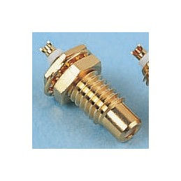 1 pcs - binder, Plug Panel Mount SMC Connector, 50Ω, Straight Body