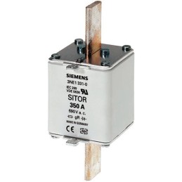 3 pcs - Siemens 500A Centred Tag Fuse, NH2, 690V ac