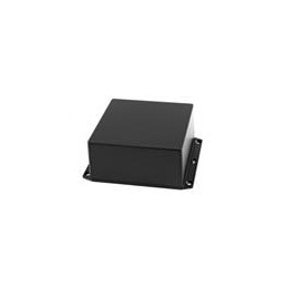 1 pcs : 1591XXUSFLBK - Enclosures, Boxes & Cases ABS W/FLANGED LID 4.9x4.9x2.25 BLACK