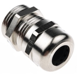 1 pcs - Lapp SKINTOP Series Metallic Nickel Plated Brass Cable Gland, PG11 Thread, 4mm Min, 10mm Max, IP68