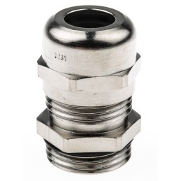 1 pcs - Lapp SKINTOP Series Metallic Nickel Plated Brass Cable Gland, PG11 Thread, 4mm Min, 10mm Max, IP68