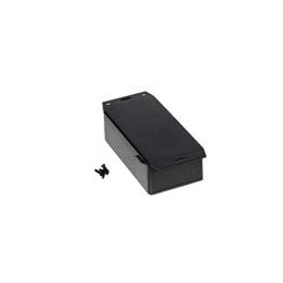1 pcs : 1591CF2SBK - Enclosures, Boxes & Cases ABS w/Bottom Flange 4.7x2.6x1.4' Black