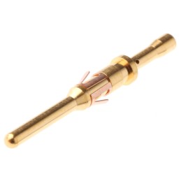 10 pcs - Souriau Male Crimp Circular Connector Contact, Contact Size 16, Wire Size 30 - 28 AWG