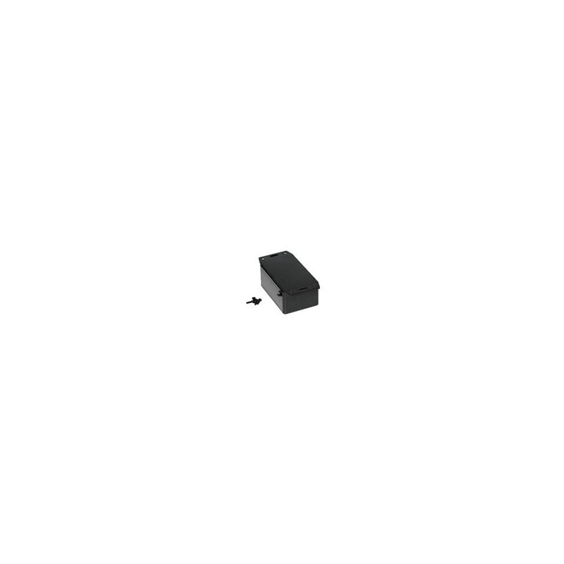 1 pcs : 1591LF2BK - Enclosures, Boxes & Cases ABS w/Bottom Flange 3.3x1.4x2.2' Black