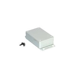 1 pcs : 1591MF2GY - Enclosures, Boxes & Cases ABS w/Bottom Flange 3.3x0.8x2.2' Grey