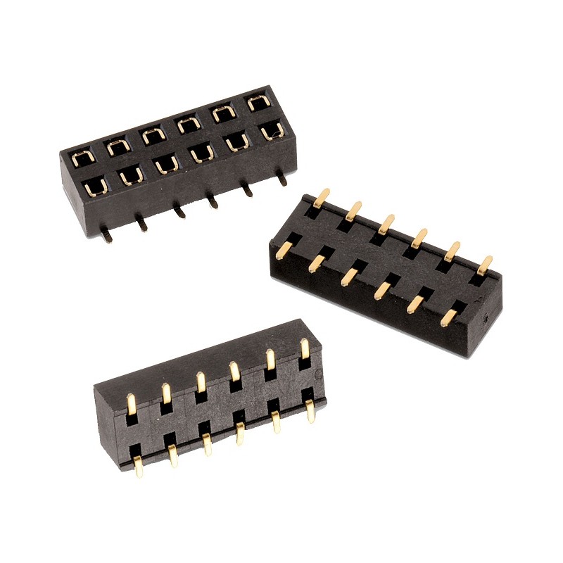 1 pcs - Wurth Elektronik WR-PHD Series Bottom Entry PCB Socket, 24-Contact, 2-Row, 2.54mm Pitch