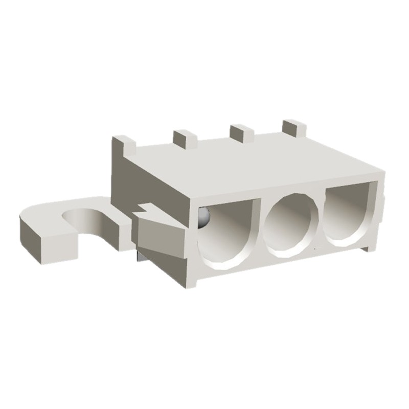 1 pcs - TE Connectivity Universal MATE-N-LOK Series Right Angle Through Hole PCB Header, 3 Contact(s), 6.35mm Pitch, 1 Row(s),