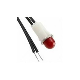1 pcs : 1051A1 - Panel Mount Indicator Lamps RED DIFFUSED 1/2' MOUNTING HOLE