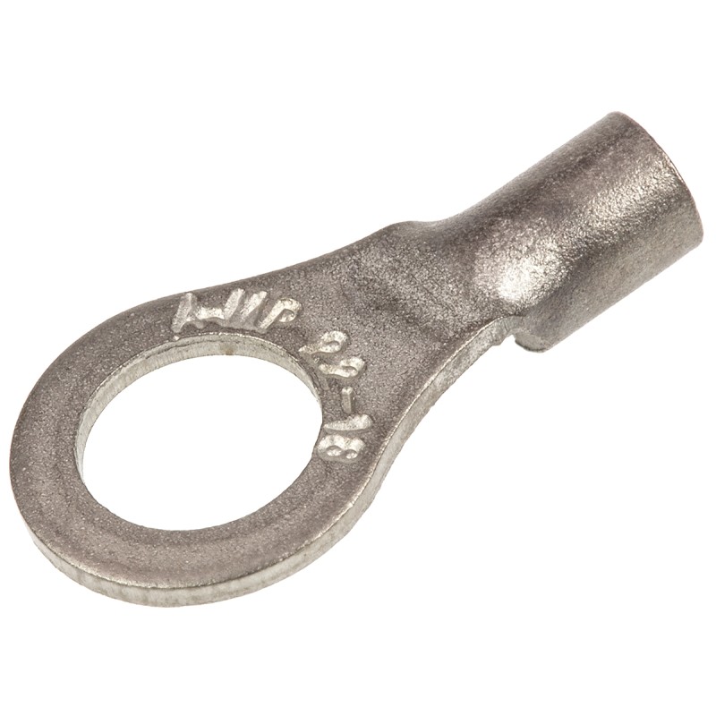 10 pcs - TE Connectivity, STRATO-THERM Insulated Ring Terminal, M5 Stud Size, 0.26mm² to 1.65mm² Wire Size, Grey