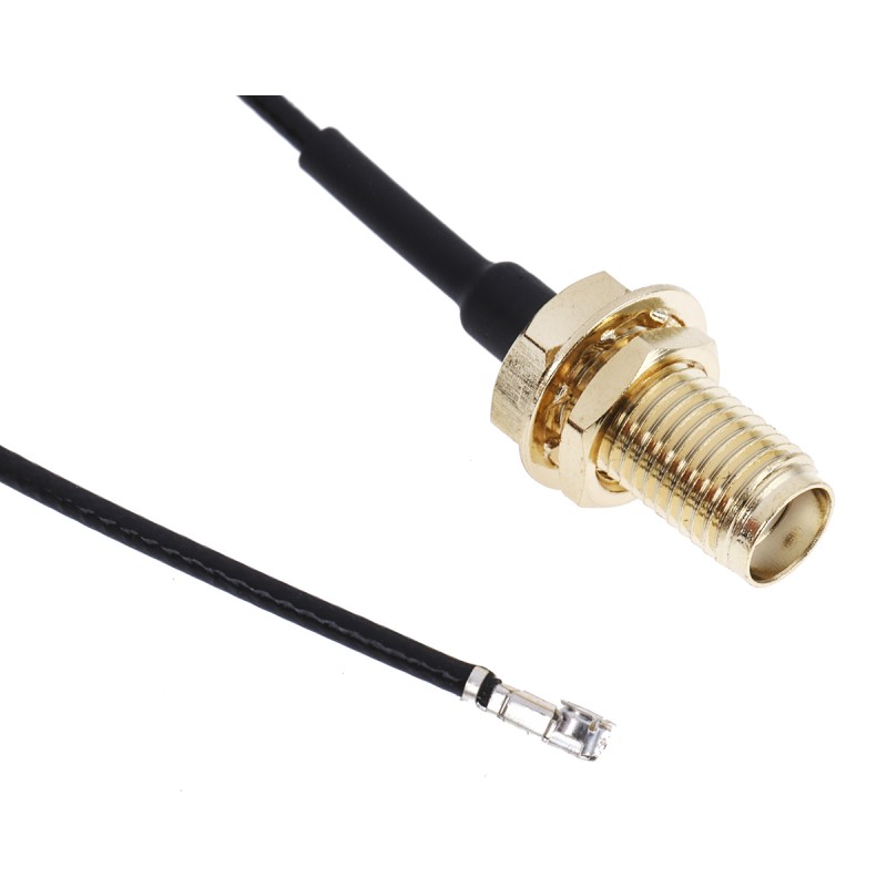 1 pcs - RS PRO Female SMA to Female U.FL Coaxial Cable, 150mm, RF Coaxial, Terminated
