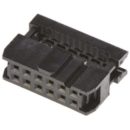 1 pcs - Amphenol ICC 12-Way IDC Connector Socket for Cable Mount, 2-Row