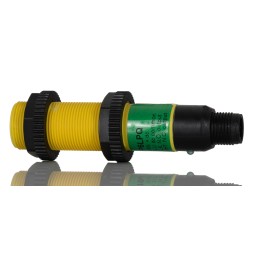 1 pcs - Banner Retroreflective Photoelectric Sensor, Barrel Sensor, 2 m Detection Range