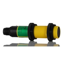 1 pcs - Banner Retroreflective Photoelectric Sensor, Barrel Sensor, 2 m Detection Range