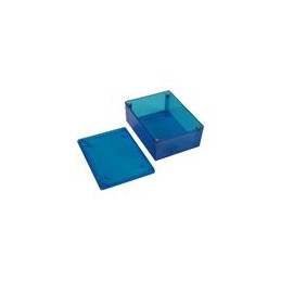 1 pcs : 1591XXSTBU - Enclosures, Boxes & Cases Translucent Blue Box 4.3x3.2x1.6' ABS