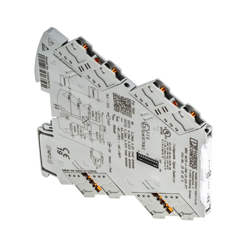 1 pcs - Phoenix Contact MINI MCR Series Signal Conditioner, Current, Voltage Input, Current, Voltage Output, 24V dc Supply, ATEX