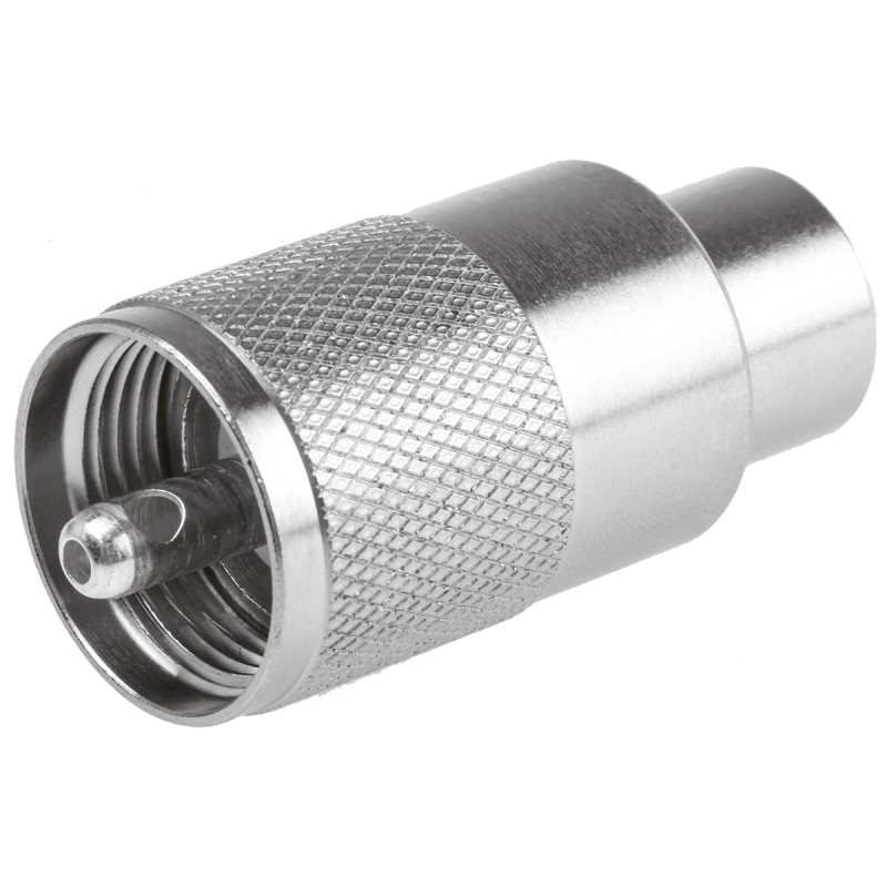 1 pcs - Telegartner, Plug Cable Mount UHF Connector, 50Ω, Straight Body